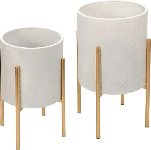 Innglenook White Planter, Set of 2