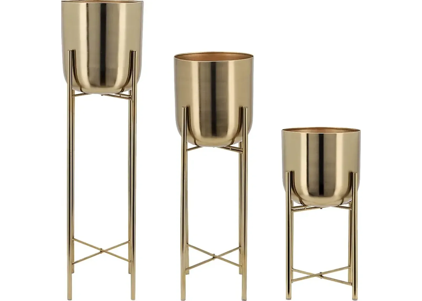 Cullom Gold Planter, Set of 3