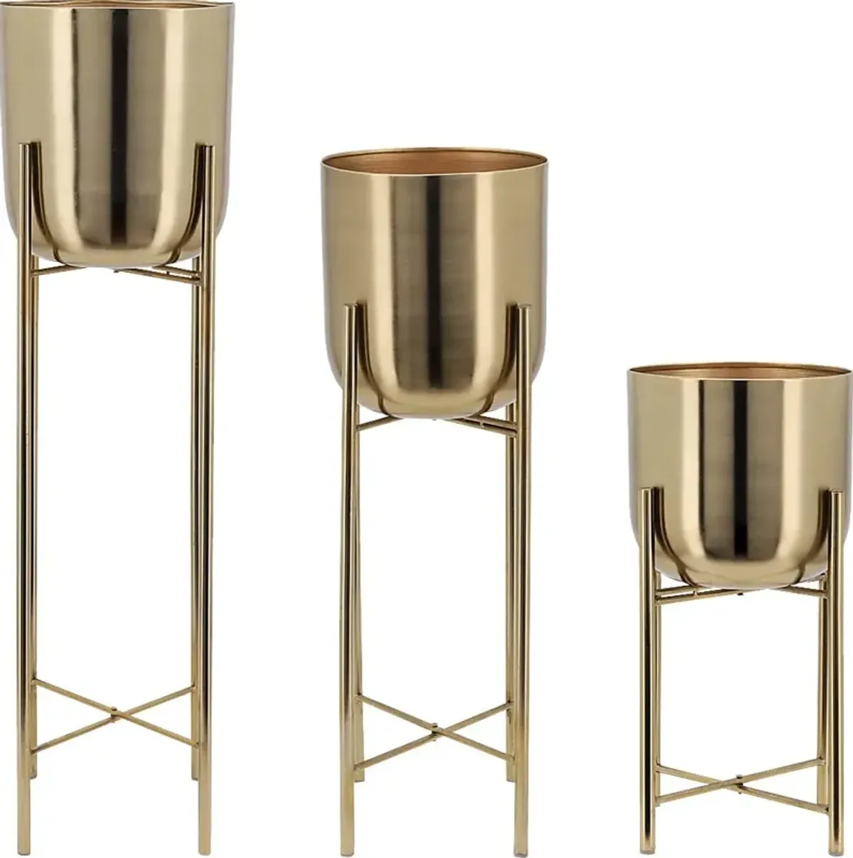 Cullom Gold Planter, Set of 3