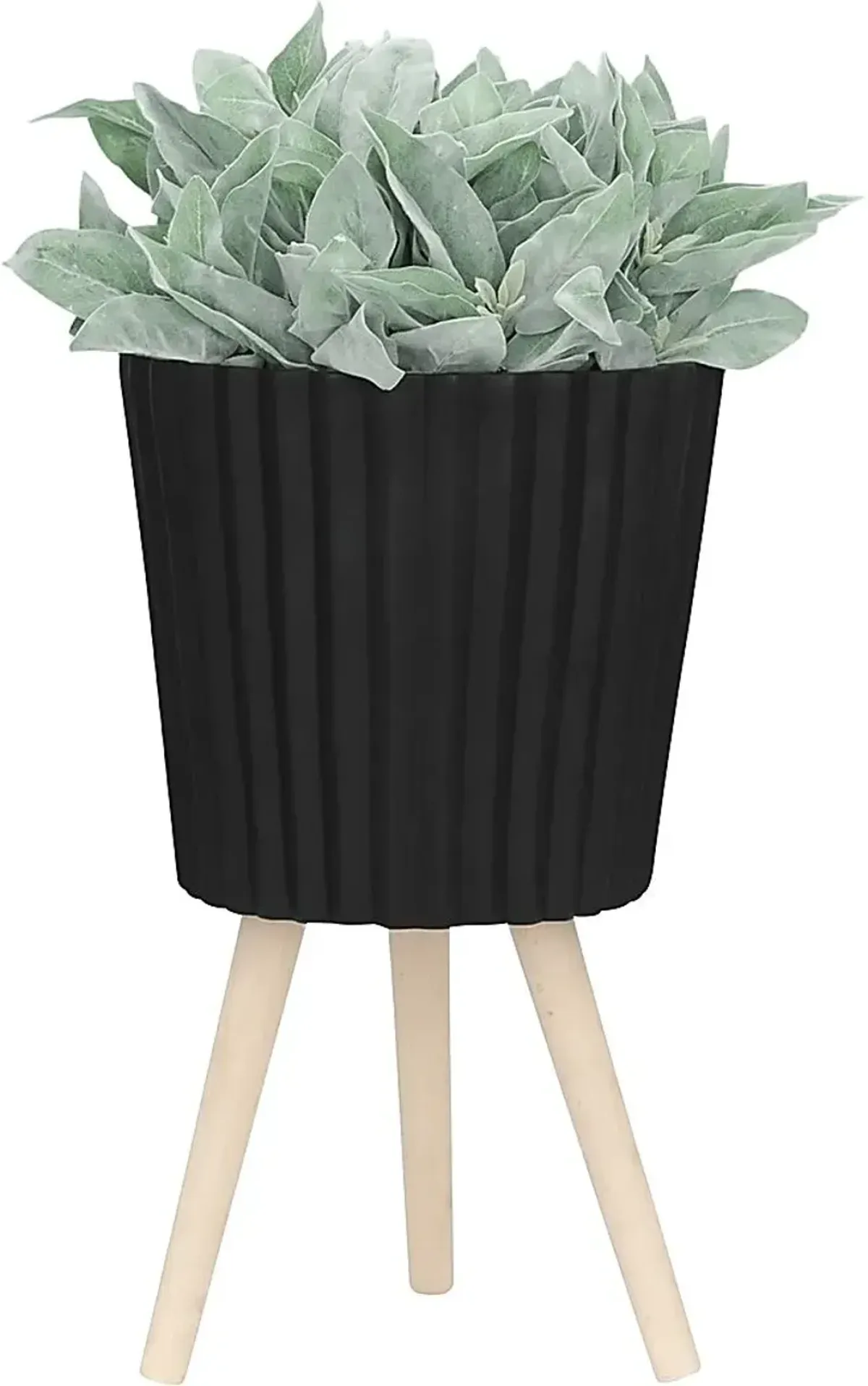 Weirton Black Planter, Set of 2