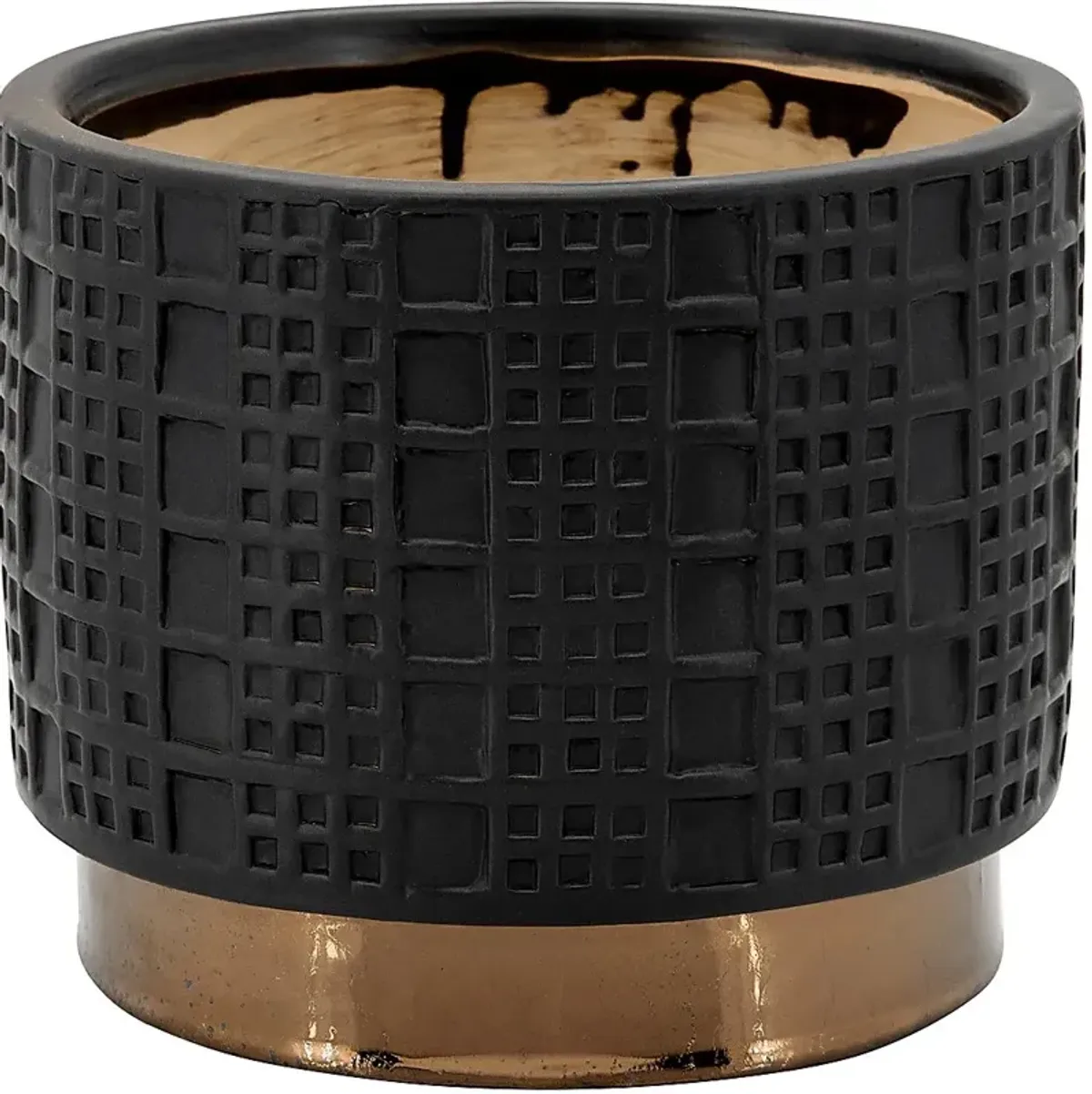 Winoca I Black Planter, Set of 2