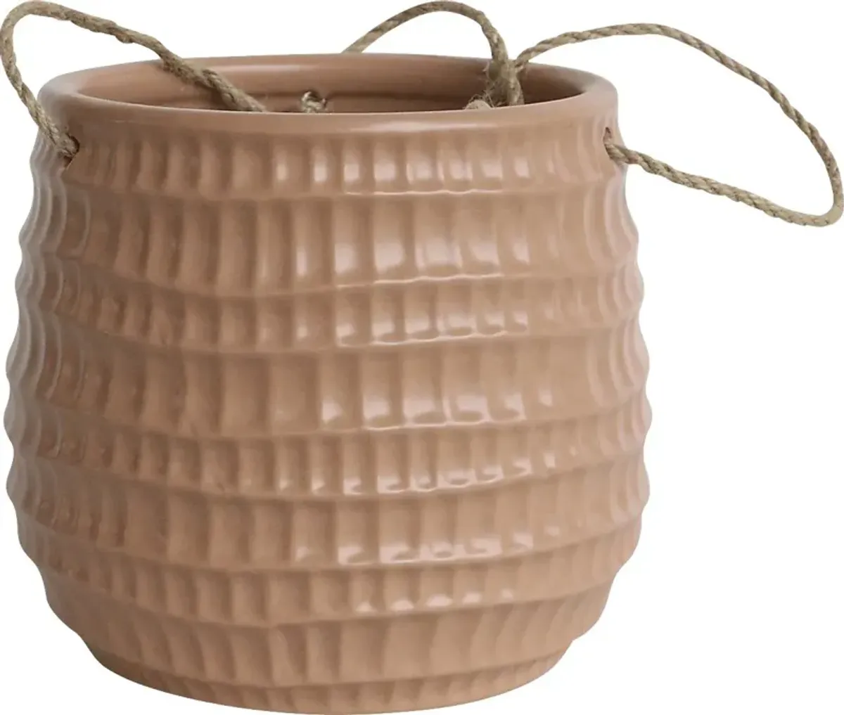 Waholstrom IV Pink Hanging Planter