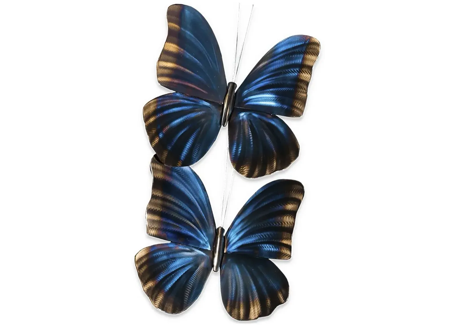 Morpho Butterfly Pair Blue Outdoor Artwork