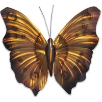 Large Butterfly II Amber Outdoor Artwork