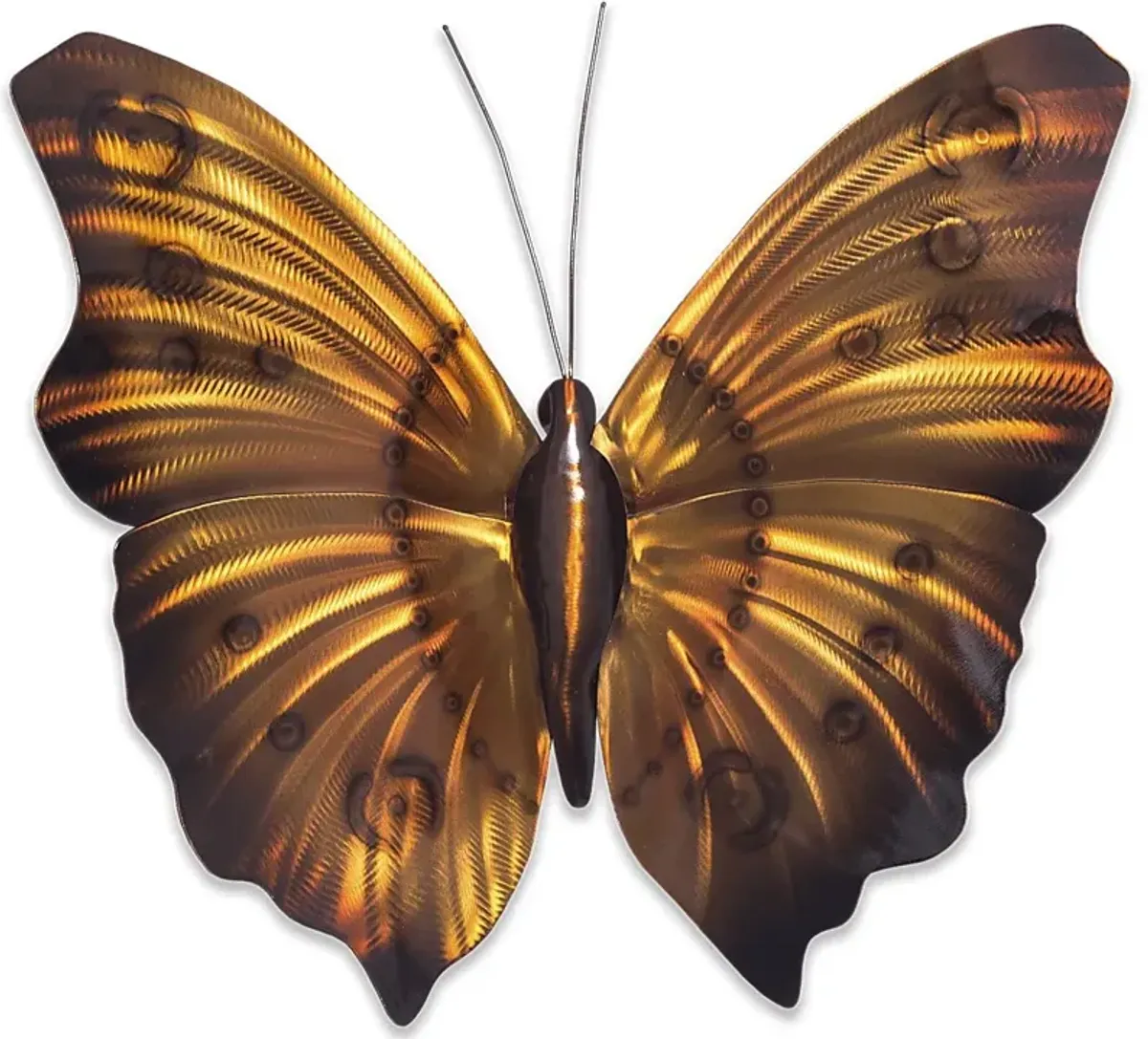 Large Butterfly II Amber Outdoor Artwork