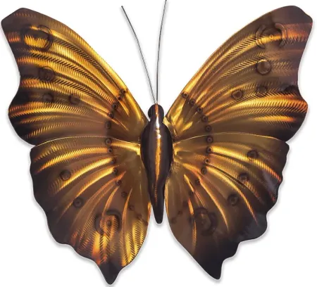 Large Butterfly II Amber Outdoor Artwork
