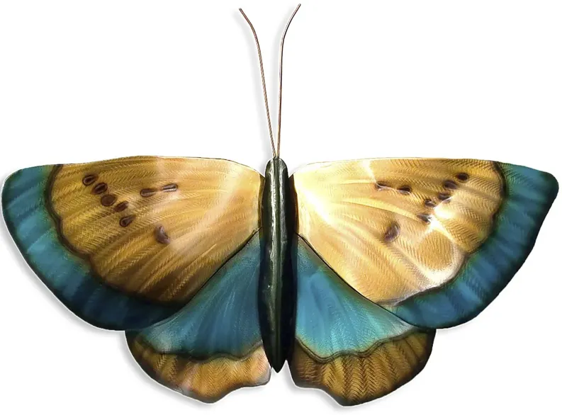 Colorful Butterfly Copper Outdoor Artwork