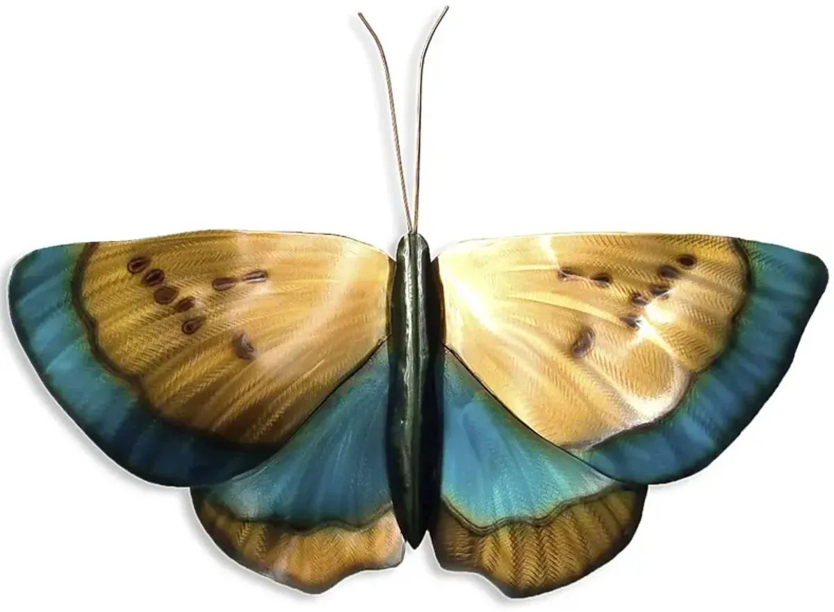 Colorful Butterfly Copper Outdoor Artwork