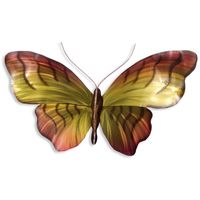 Zebra Butterfly Tangerine Outdoor Artwork