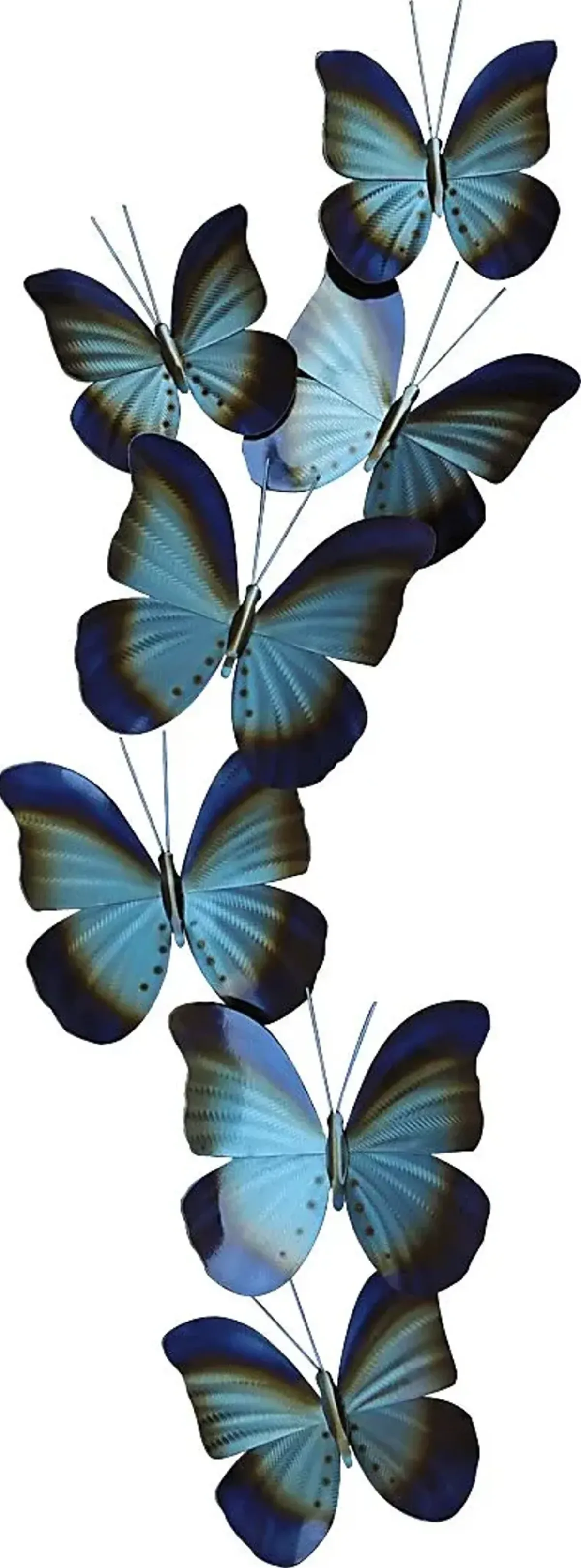 Butterfly Spray Blue Outdoor Artwork