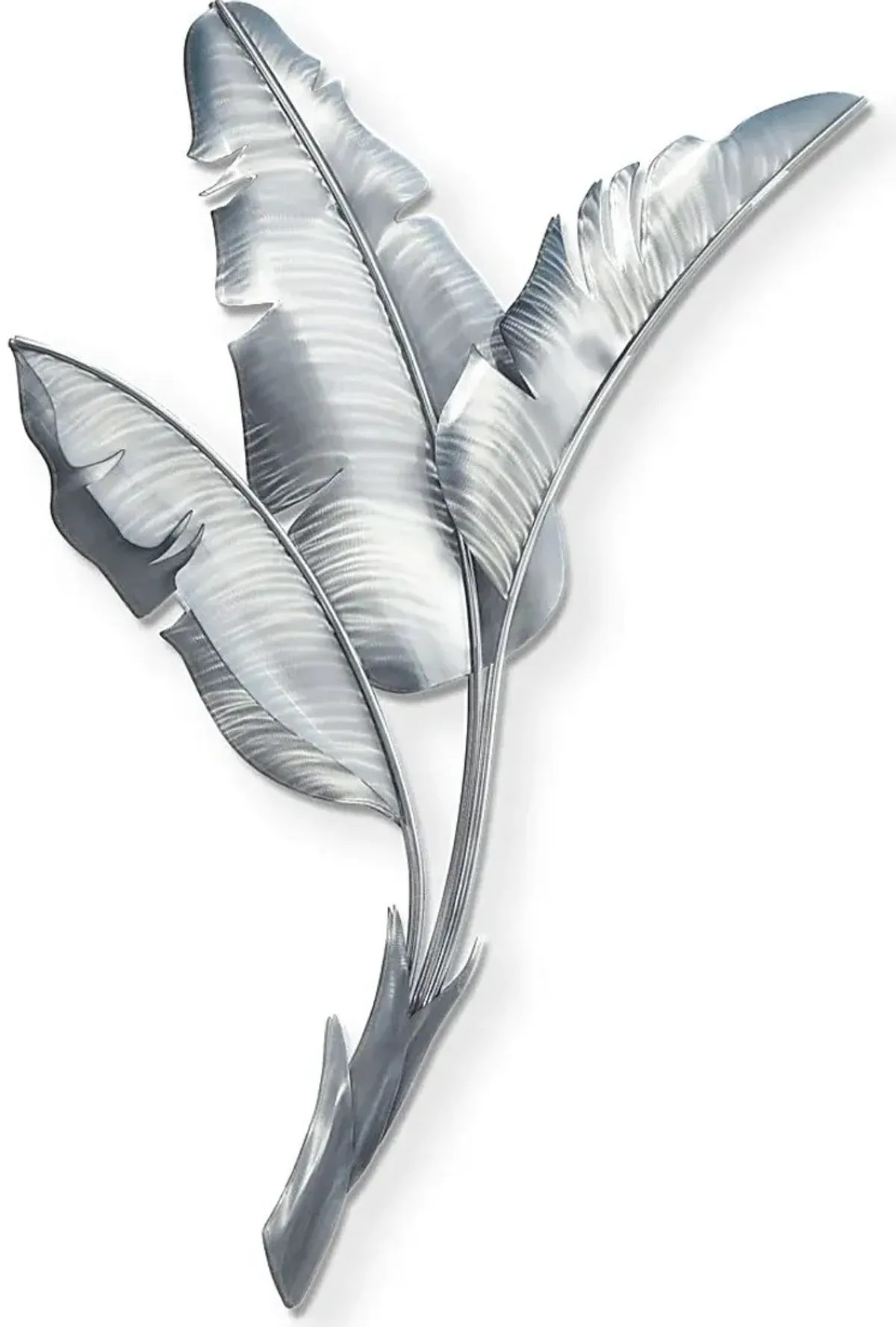 Banana Leaves III Silver Outdoor Artwork