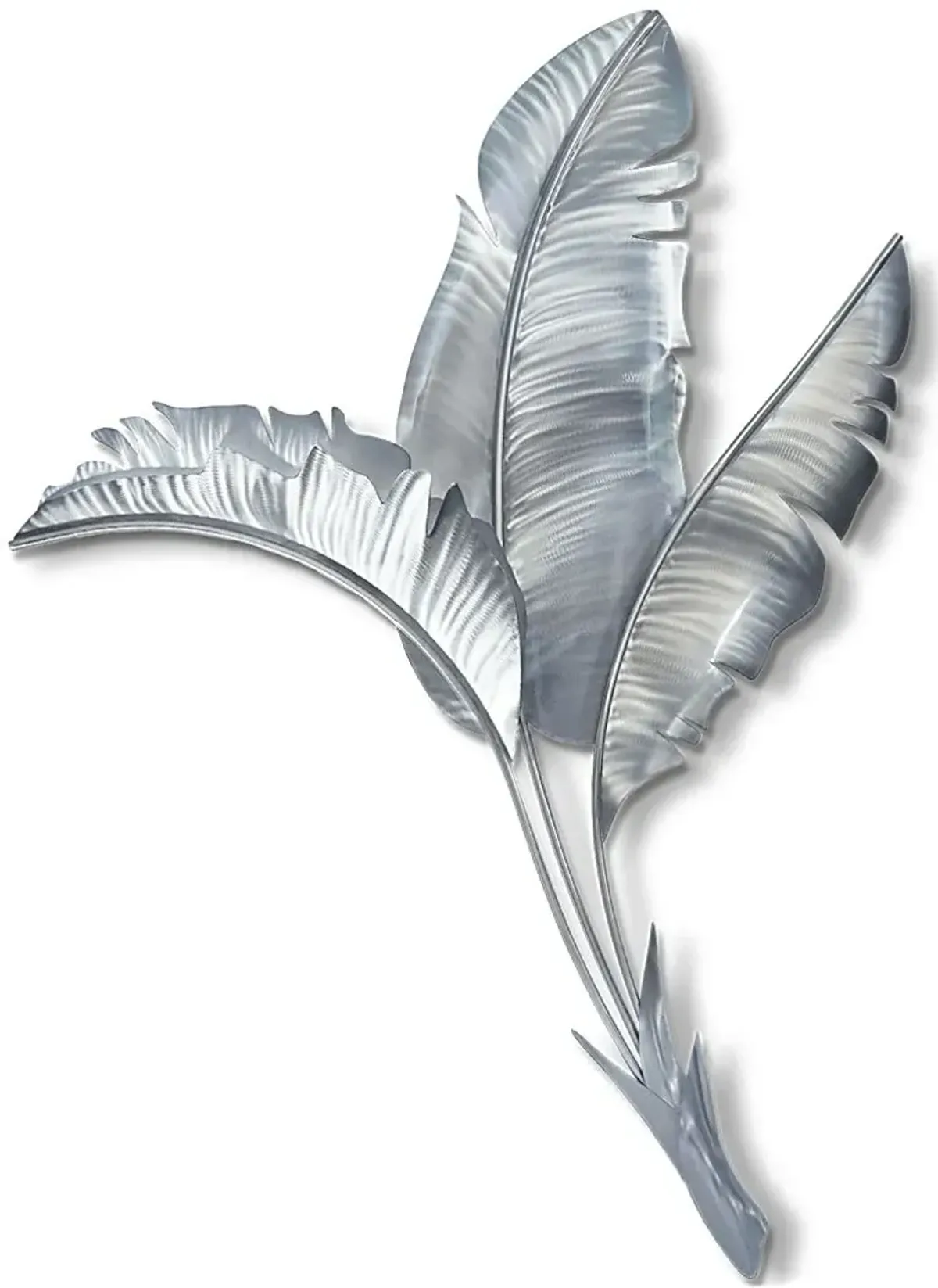 Banana Leaves III Silver Outdoor Artwork