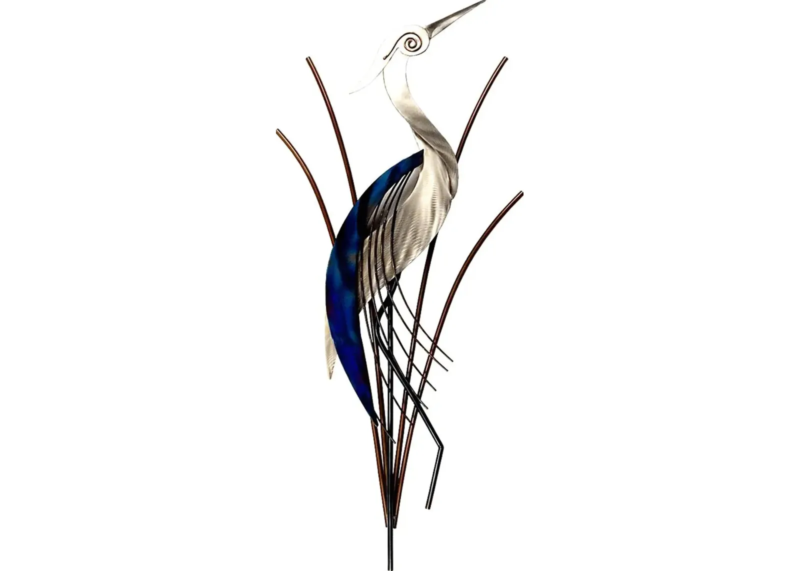 Abstract Heron Blue Indoor/Outdoor Wall Art