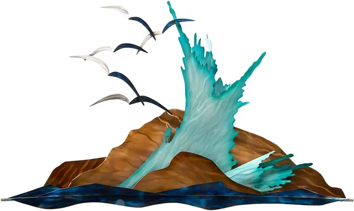 Coastal Lookout Blue Outdoor Wall Art