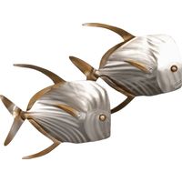 Right Lookdown Fish Silver Outdoor Wall Art