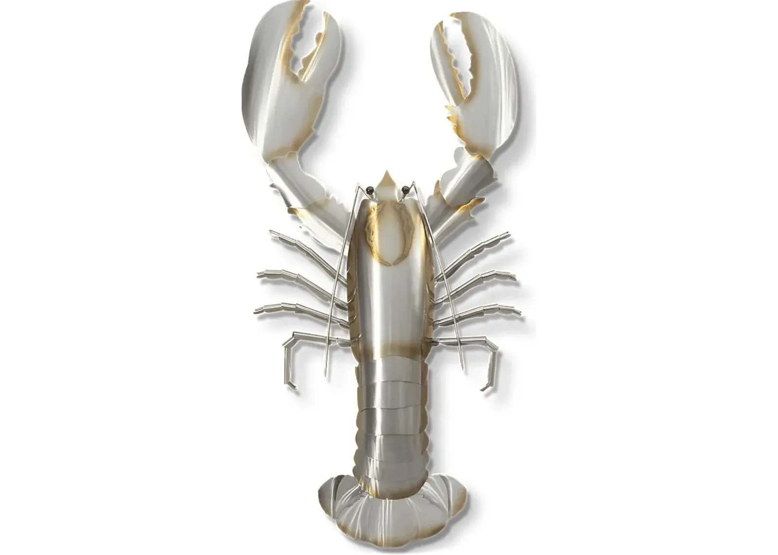 American Lobster Silver Indoor/Outdoor Wall Art