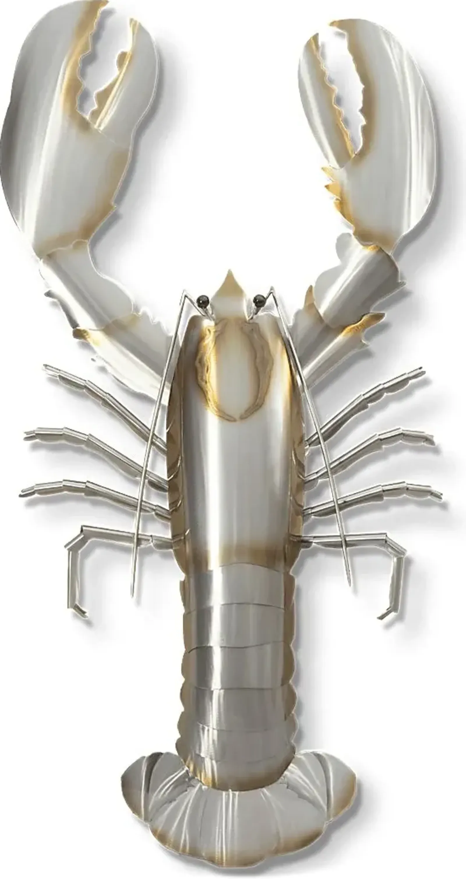 American Lobster Silver Indoor/Outdoor Wall Art