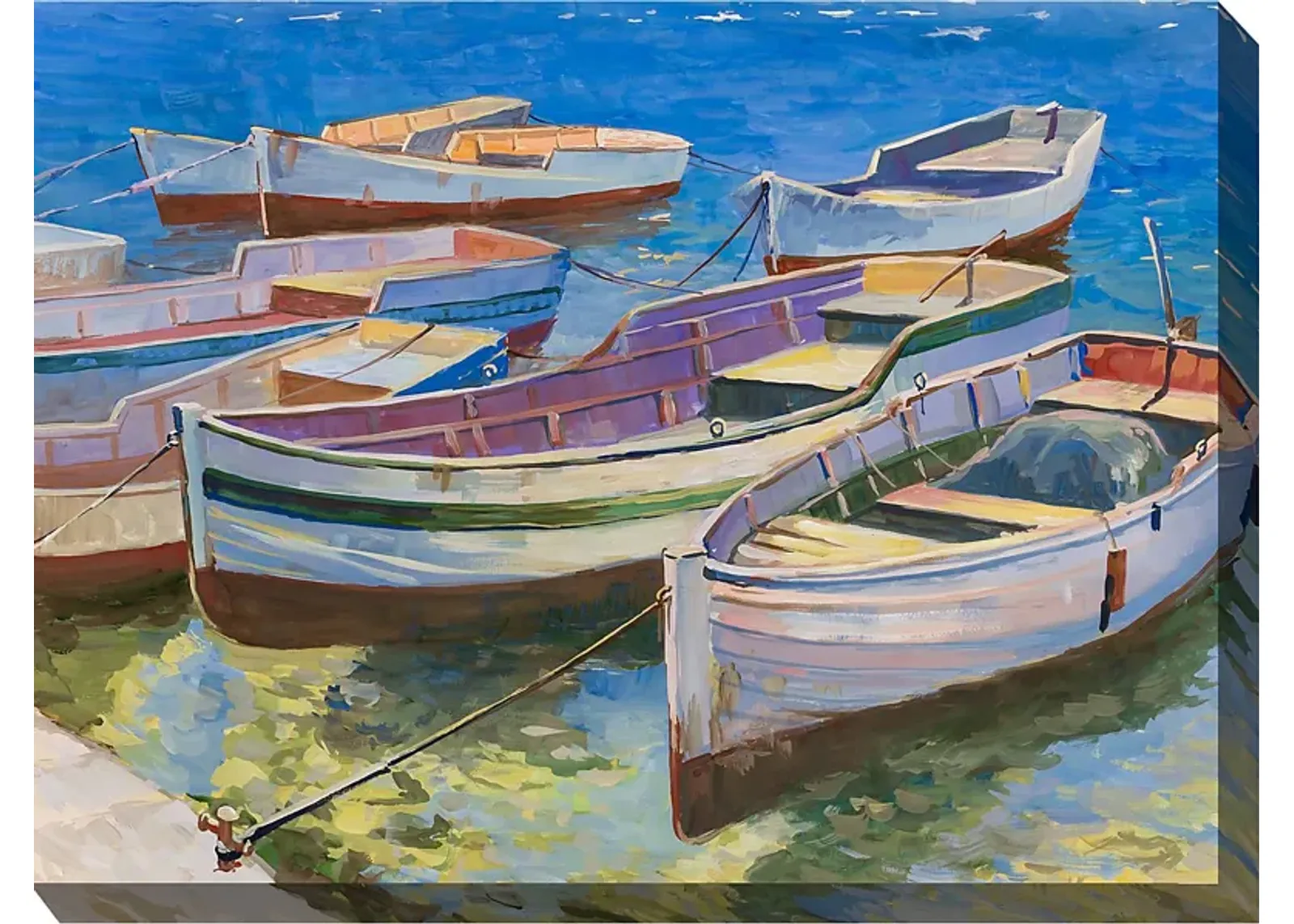 Boats at Bay Outdoor/Indoor Wall Art