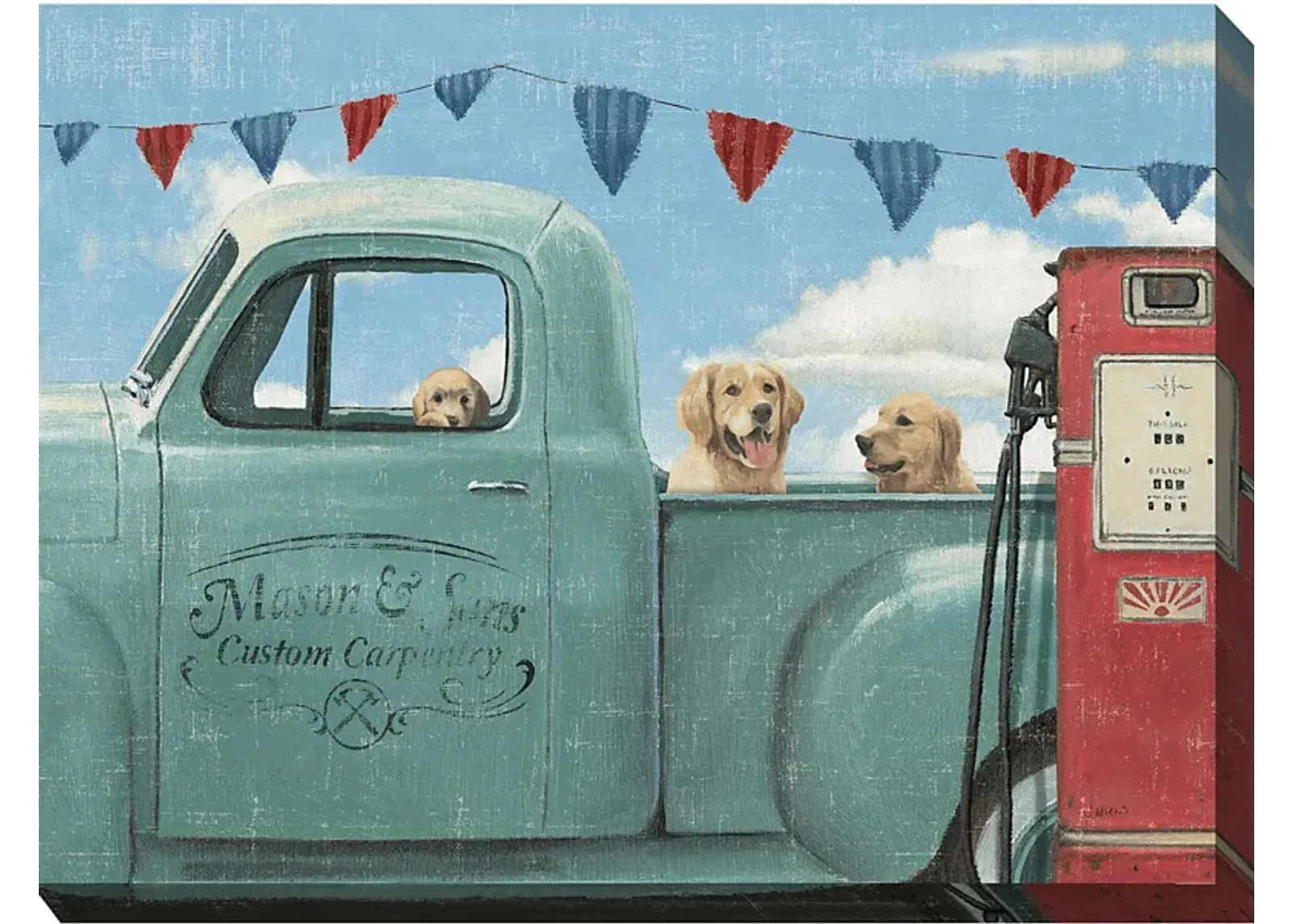 Blue Truck Ride Outdoor/Indoor Wall Art by Rooms To Go