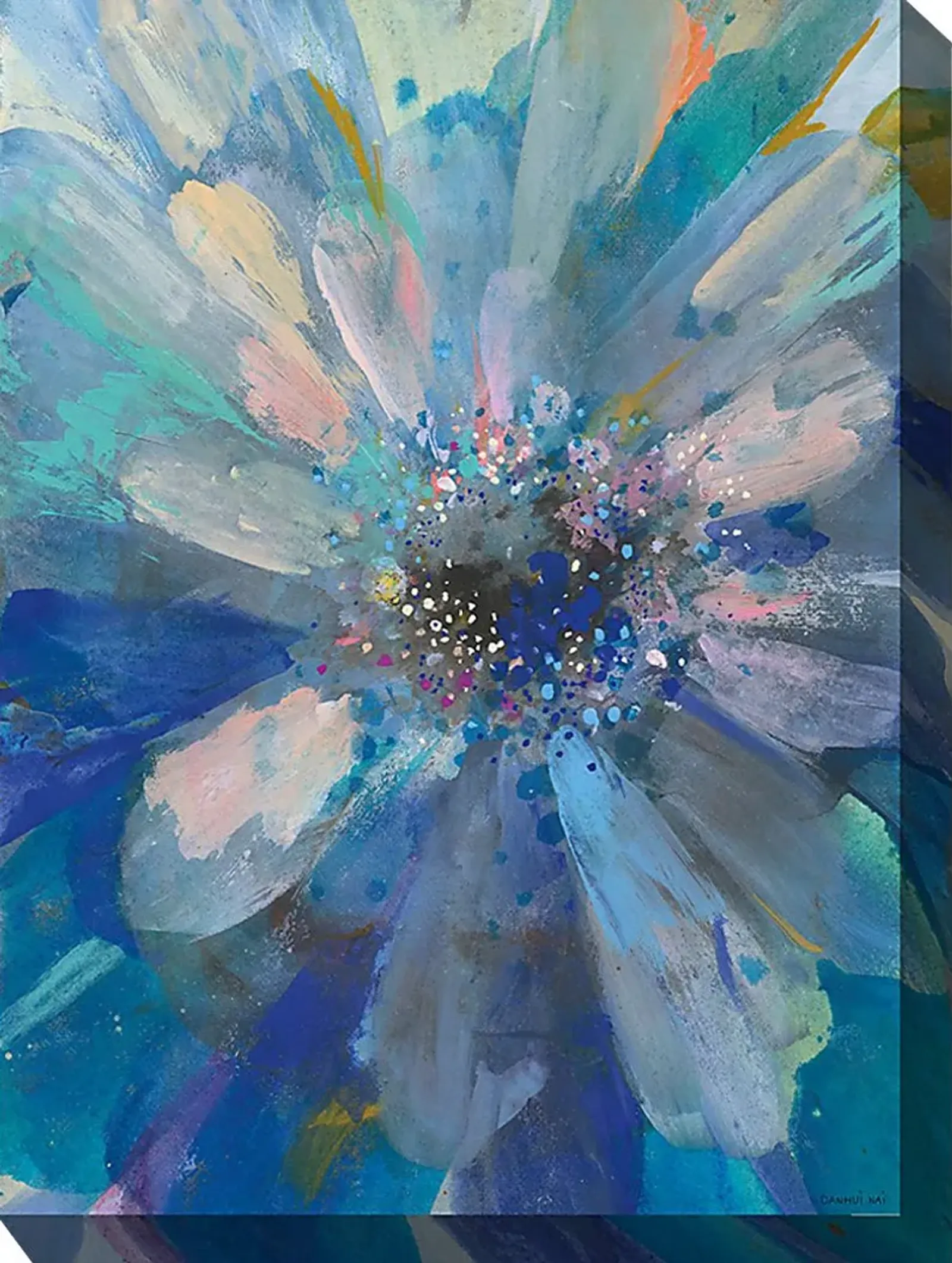 In Bloom Teal Indoor/Outdoor Wall Art