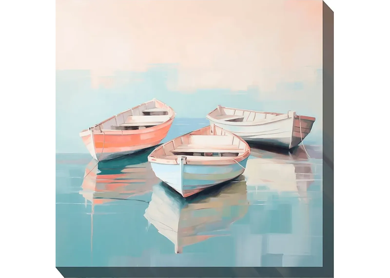 Pastel Boats Outdoor/Indoor Wall Art by Rooms To Go