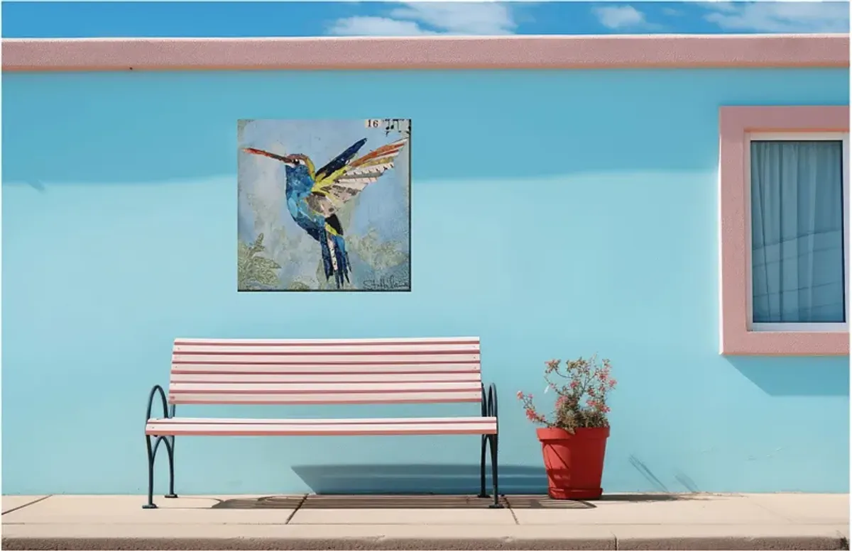 Snazzy Hummingbird Outdoor/Indoor Wall Art