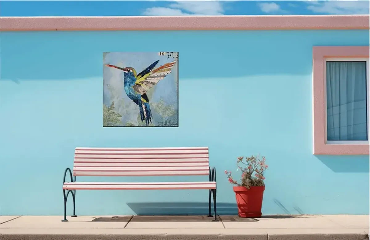 Snazzy Hummingbird Outdoor/Indoor Wall Art