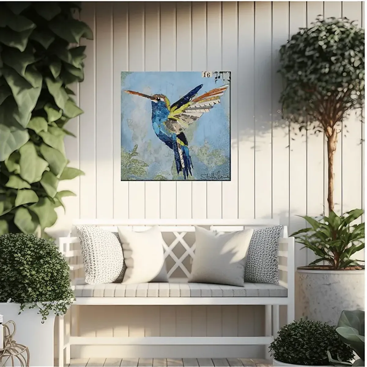 Snazzy Hummingbird Outdoor/Indoor Wall Art