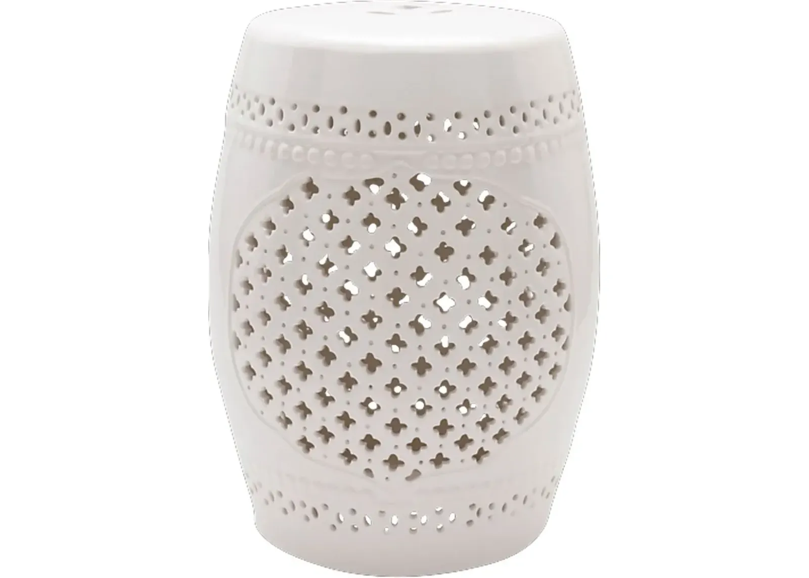 Lesedi White Outdoor Stool