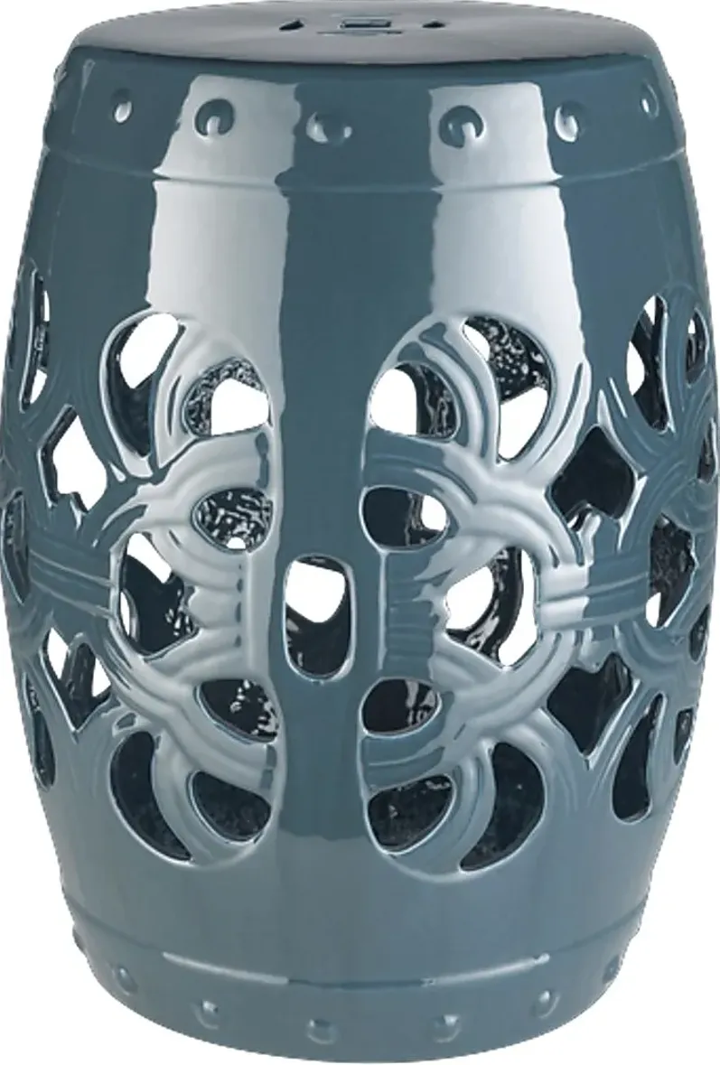 Lebone Blue Outdoor Stool