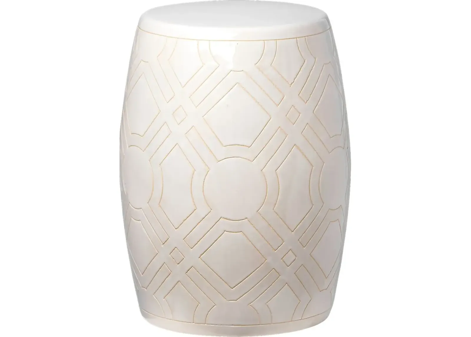 Zelton White Outdoor Stool