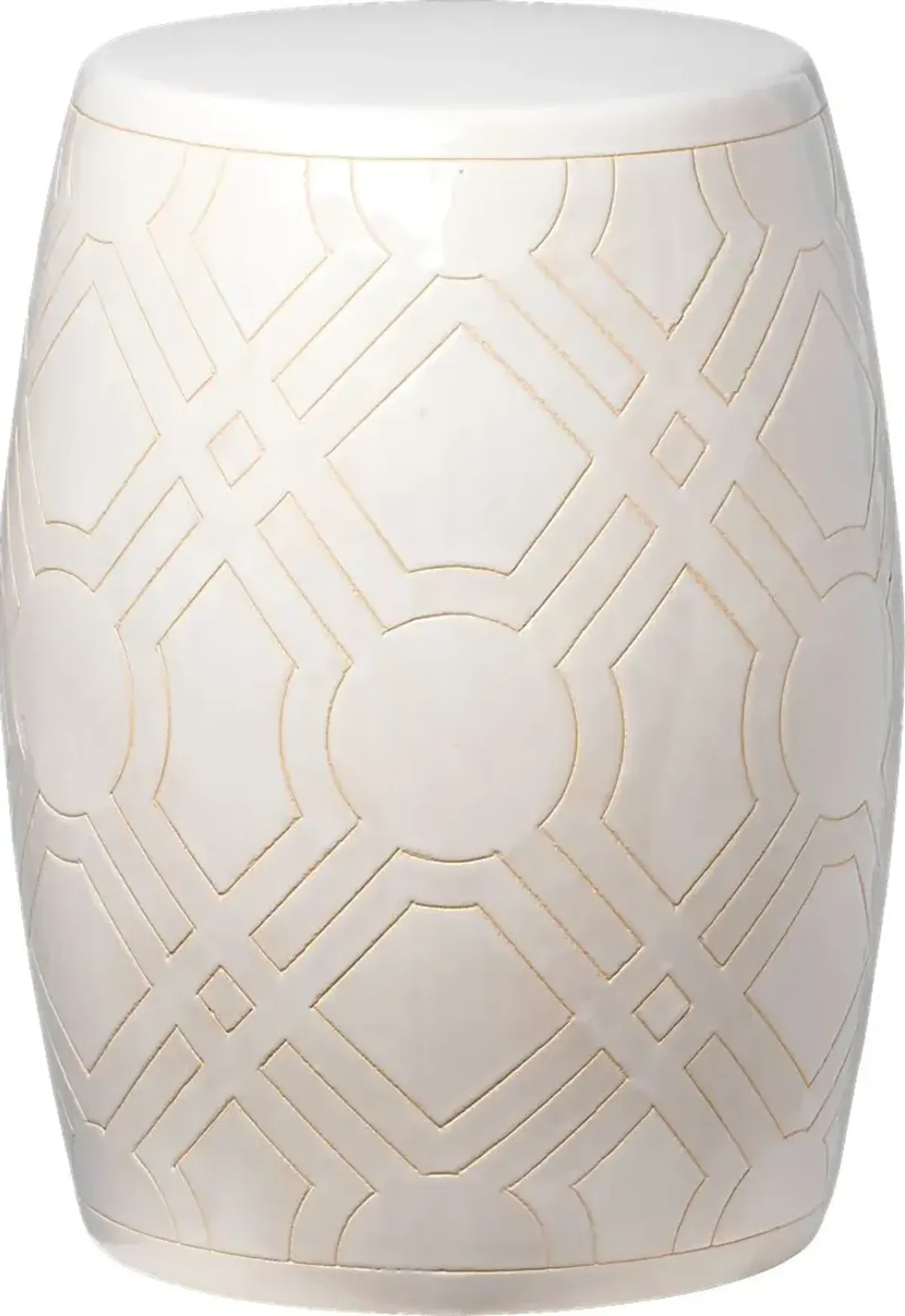 Zelton White Outdoor Stool