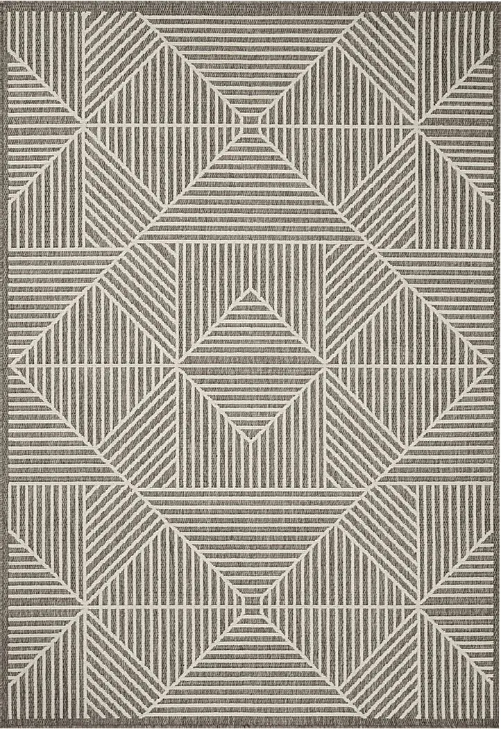 Norwalk Taupe 5'3 x 7'7 Indoor/Outdoor Rug