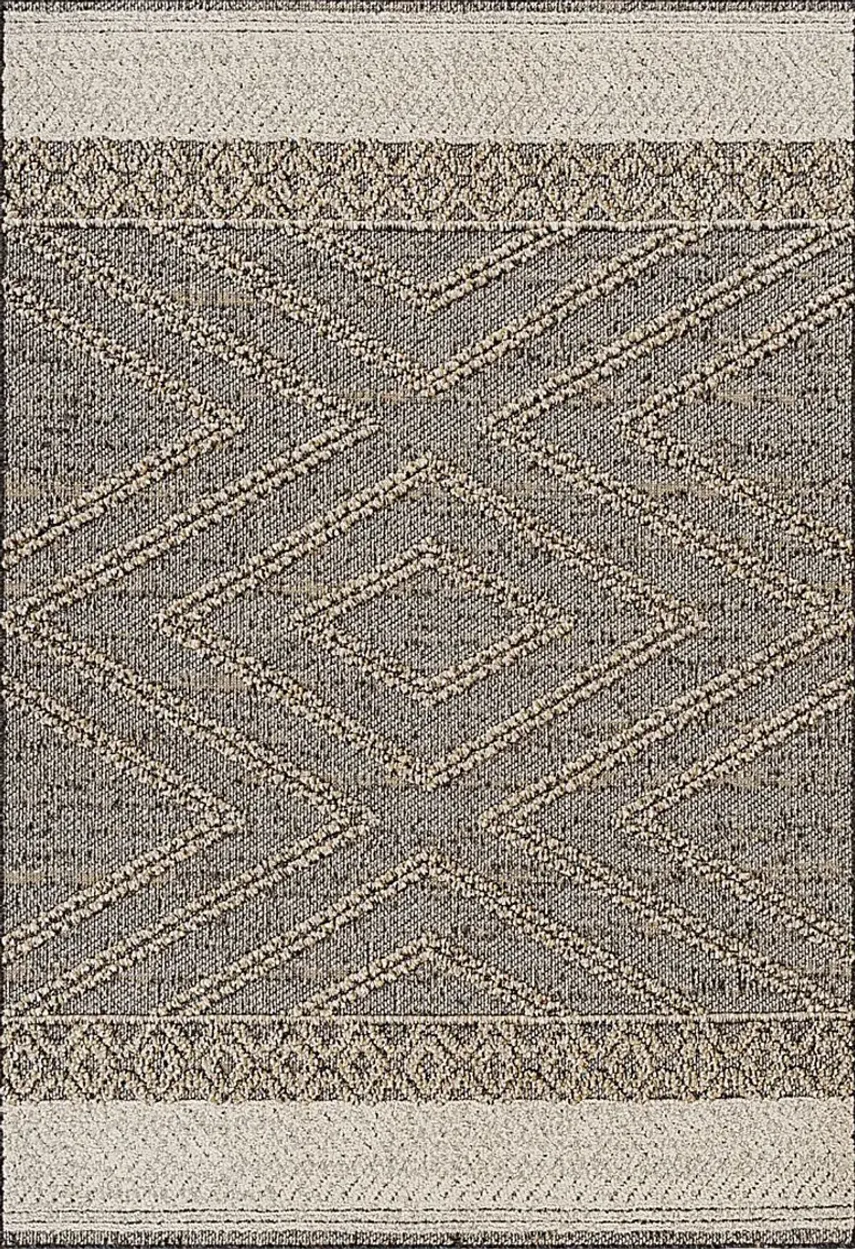 Osiris Taupe 5' x 7' Indoor/Outdoor Rug