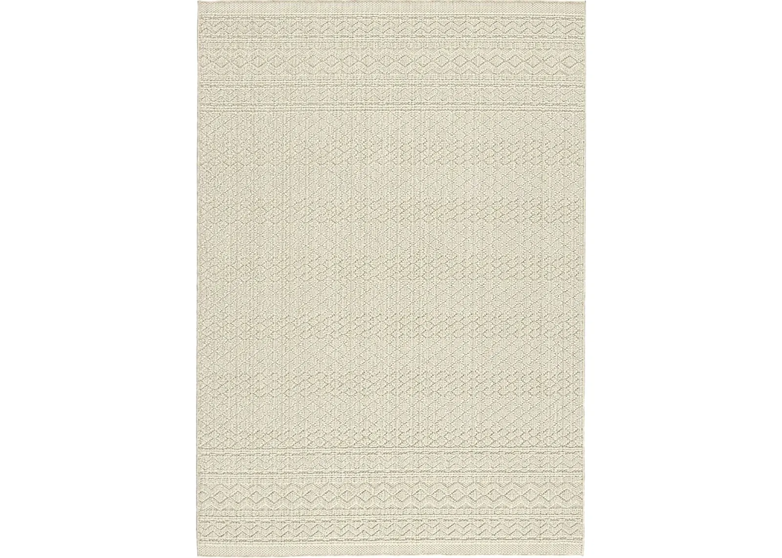 Alameda Parchment 4' x 6' Indoor/Outdoor Rug