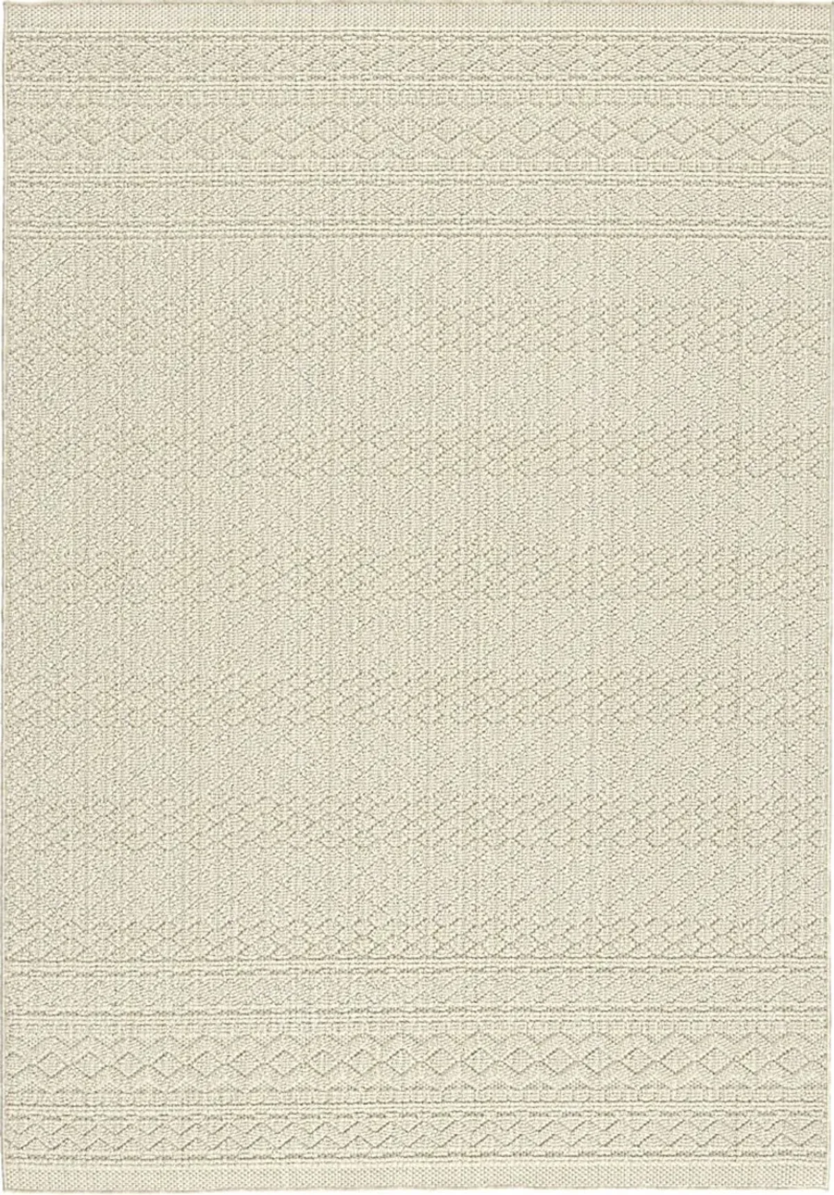 Alameda Parchment 4' x 6' Indoor/Outdoor Rug