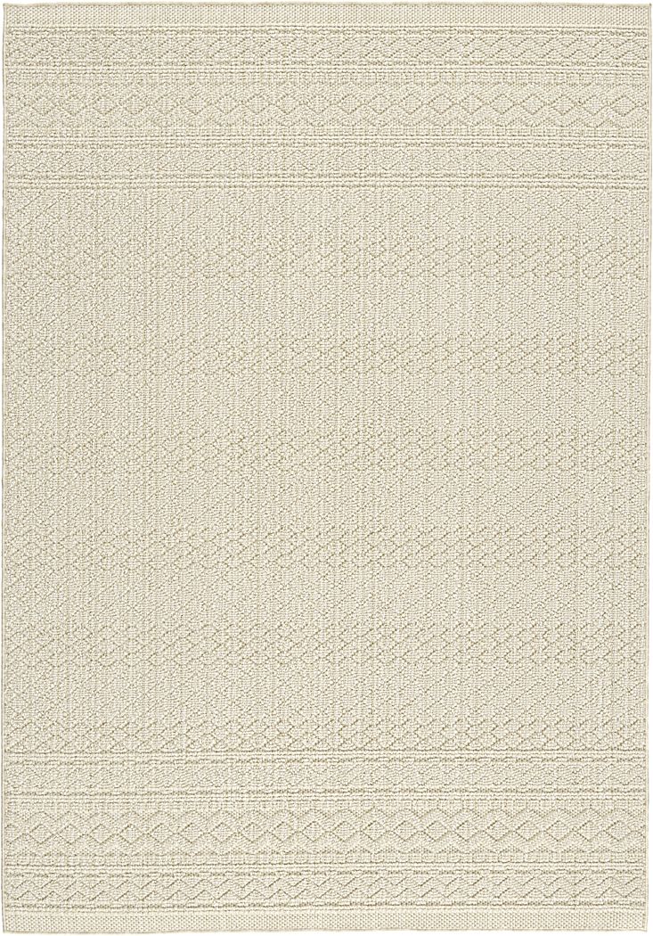 Alameda Parchment 4' x 6' Indoor/Outdoor Rug