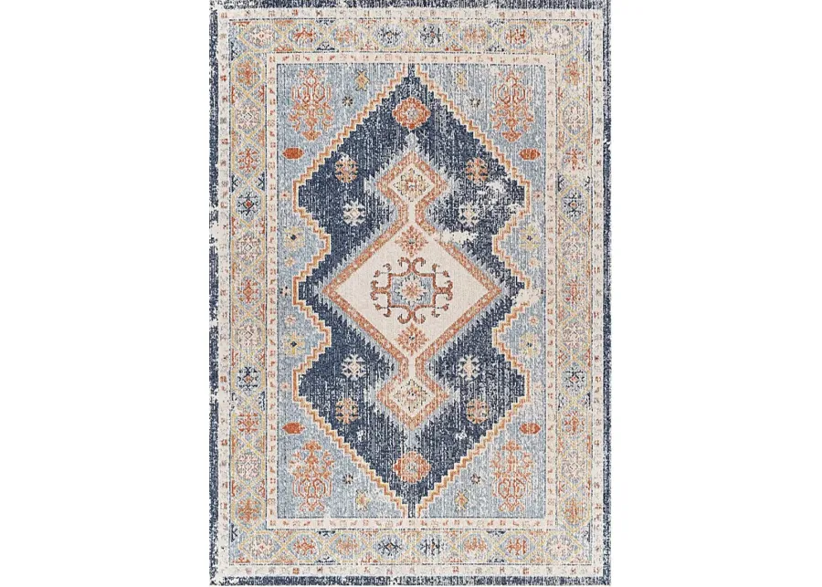 Belvieu Beach Terracotta 5'3 x 7' Indoor/Outdoor Rug