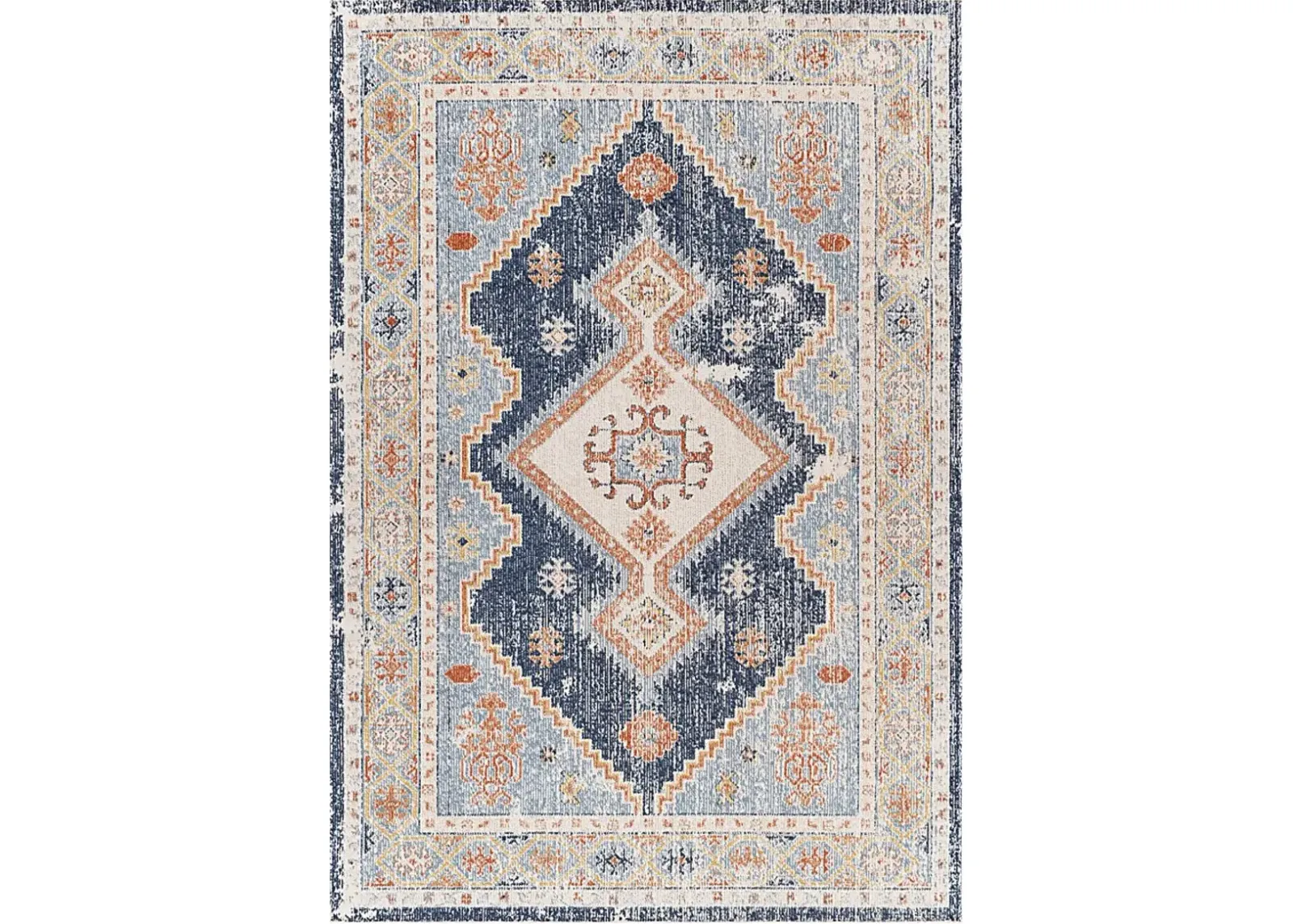 Belvieu Beach Terracotta 5'3 x 7' Indoor/Outdoor Rug