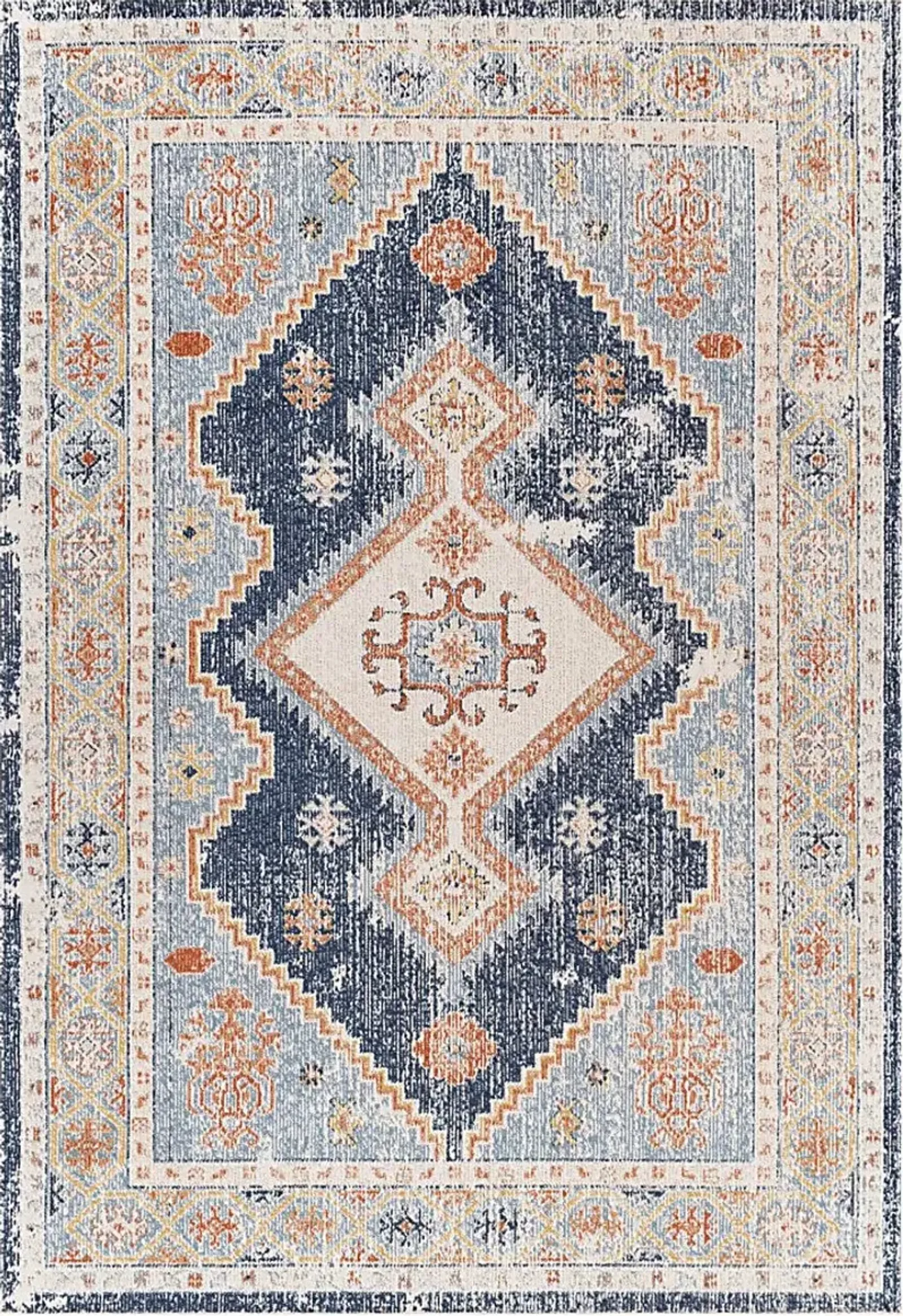 Belvieu Beach Terracotta 5'3 x 7' Indoor/Outdoor Rug