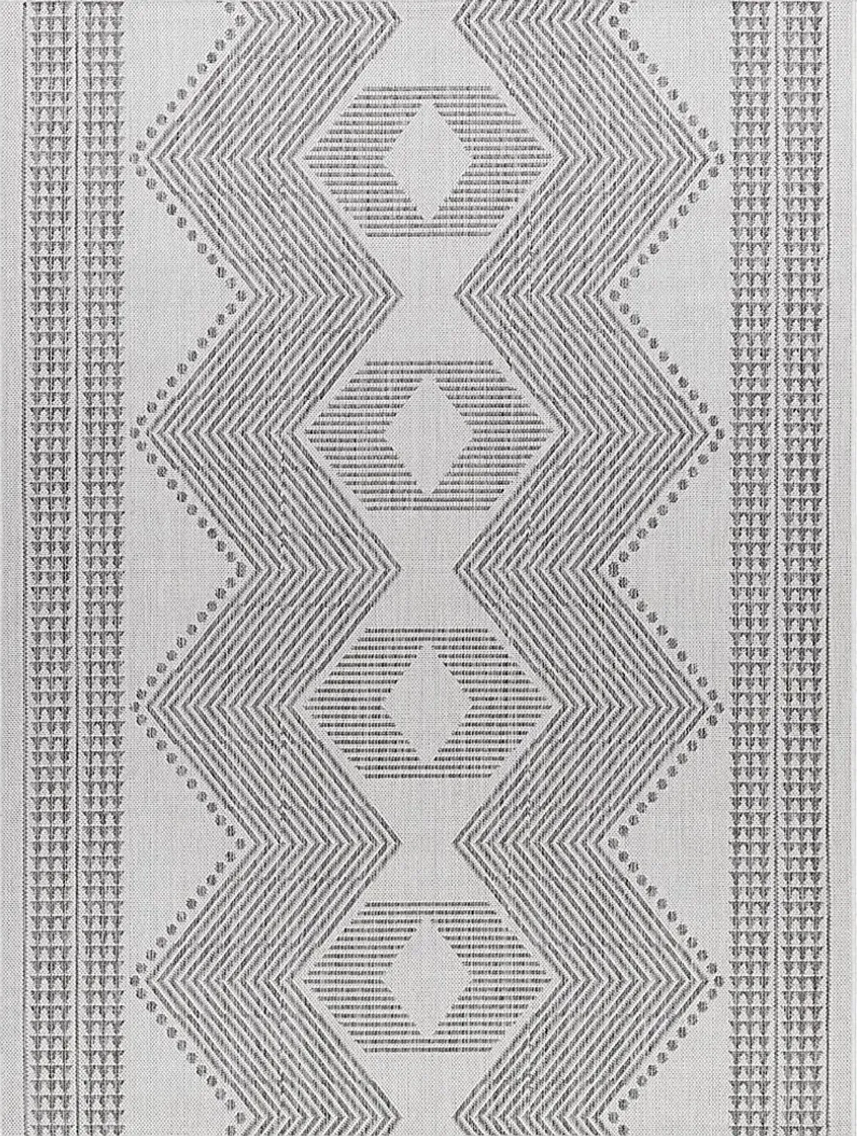 Carson Gray 5'3 x 7' Indoor/Outdoor Rug