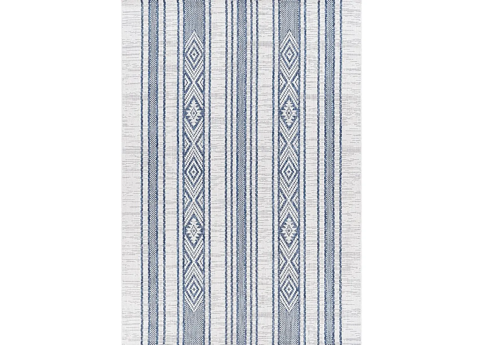 Perris Dark Blue 5'3 x 7'7 Indoor/Outdoor Rug