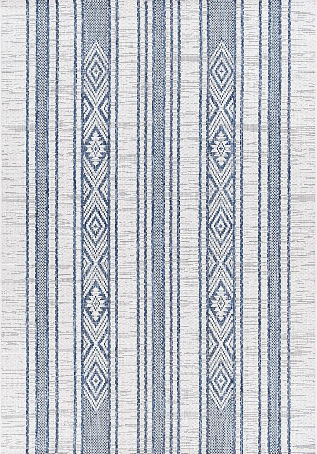 Perris Dark Blue 5'3 x 7'7 Indoor/Outdoor Rug