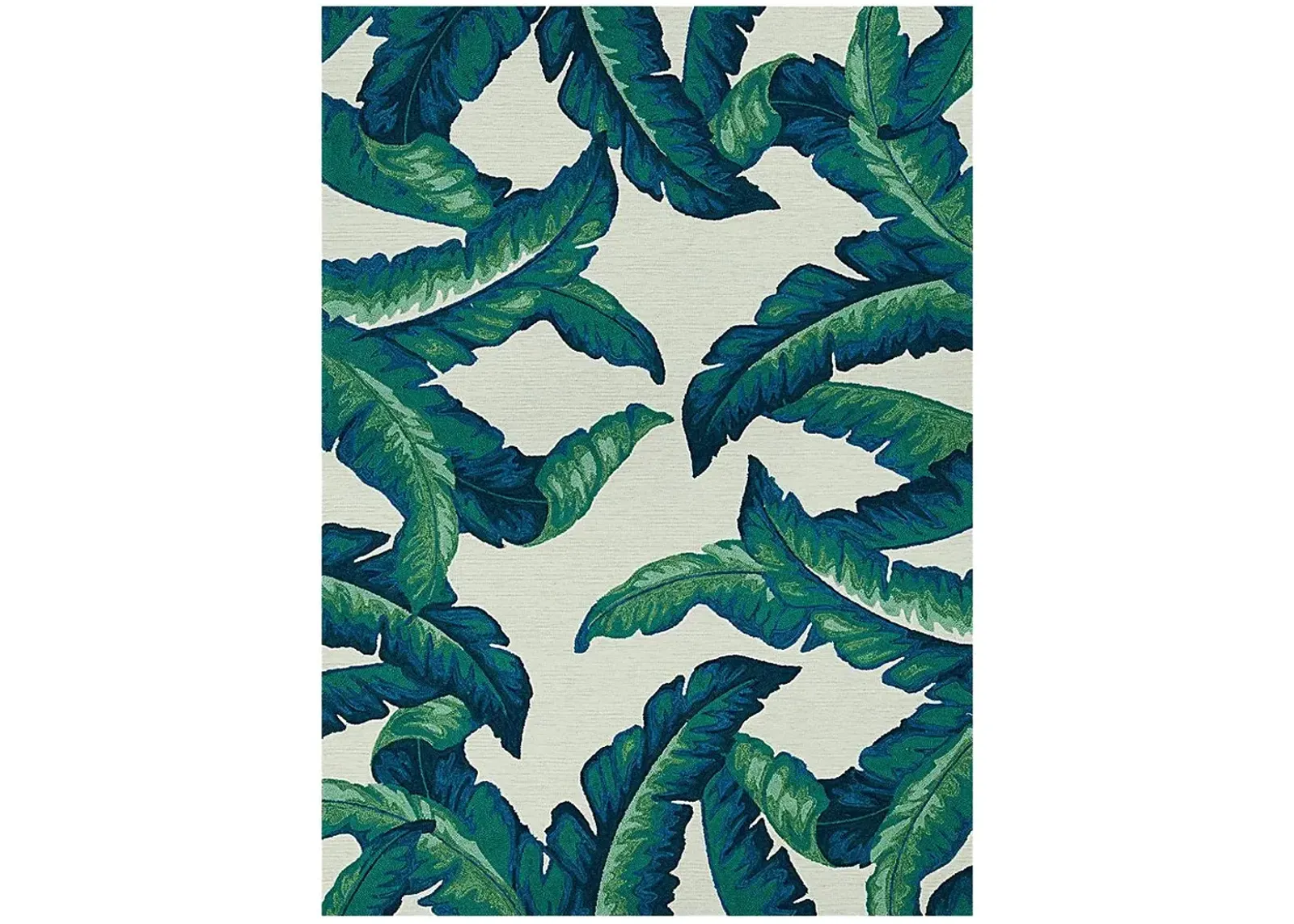 Lush Breeze Palm Green 3'6 x 5'6 Indoor/Outdoor Rug