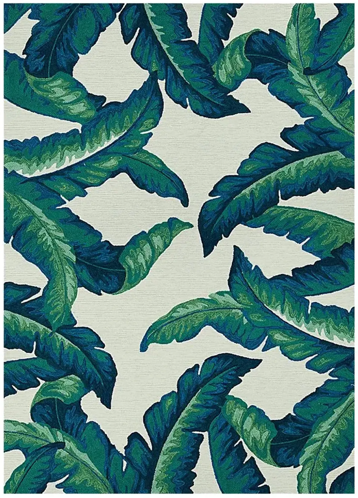 Lush Breeze Palm Green 3'6 x 5'6 Indoor/Outdoor Rug