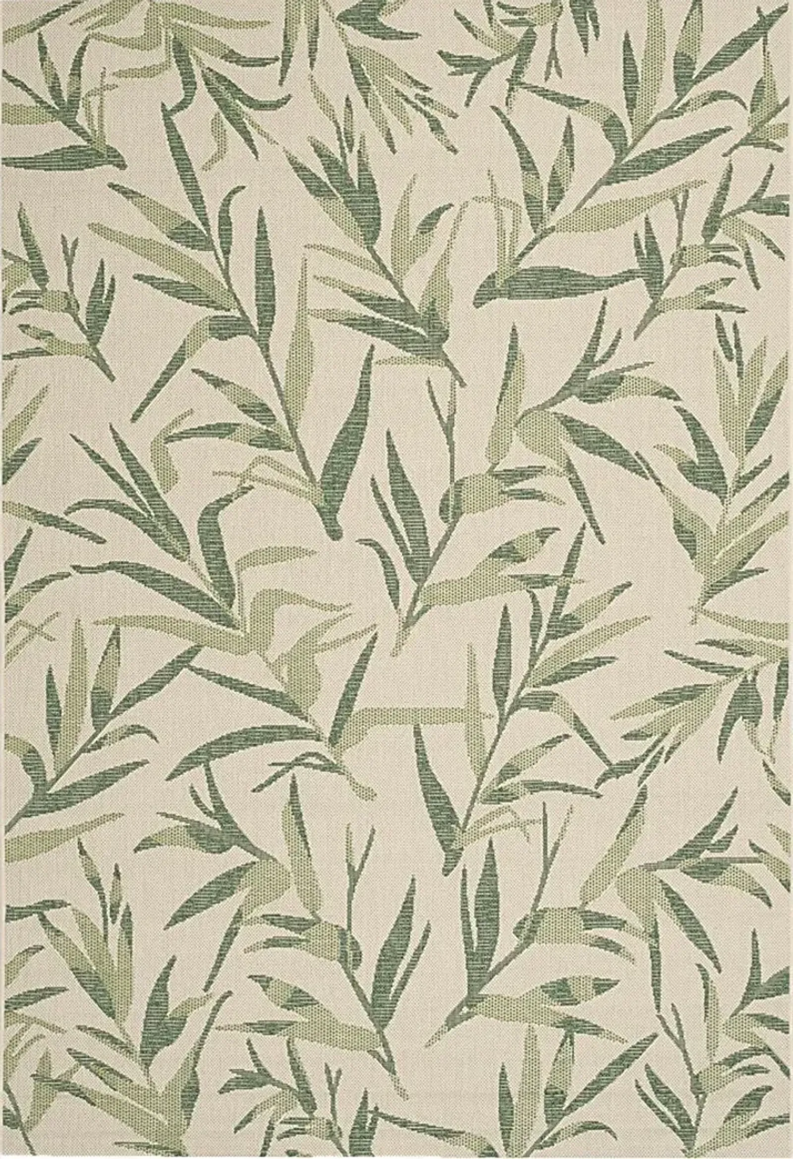 Peaceful Palms Beige 5'3 x 7'7 Indoor/Outdoor Rug