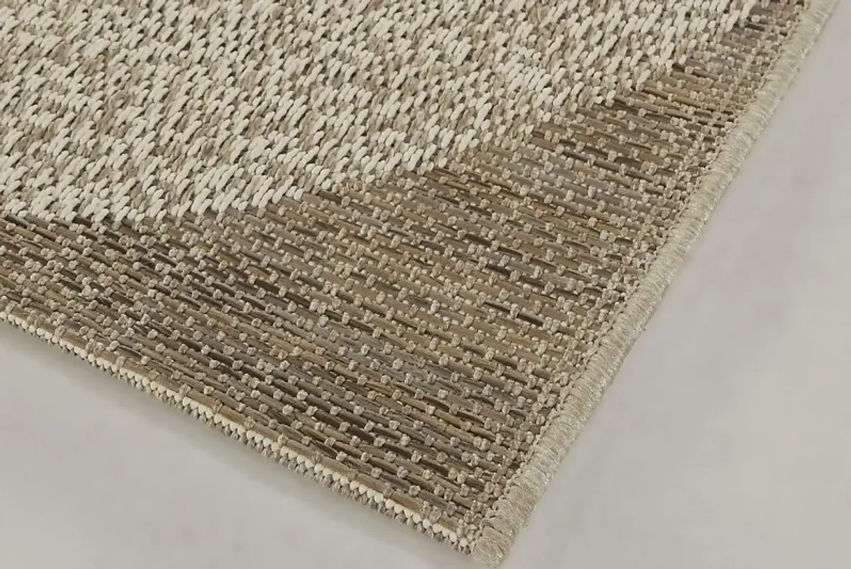 Monaghan Brown 5'3 X 7' Indoor/Outdoor Rug