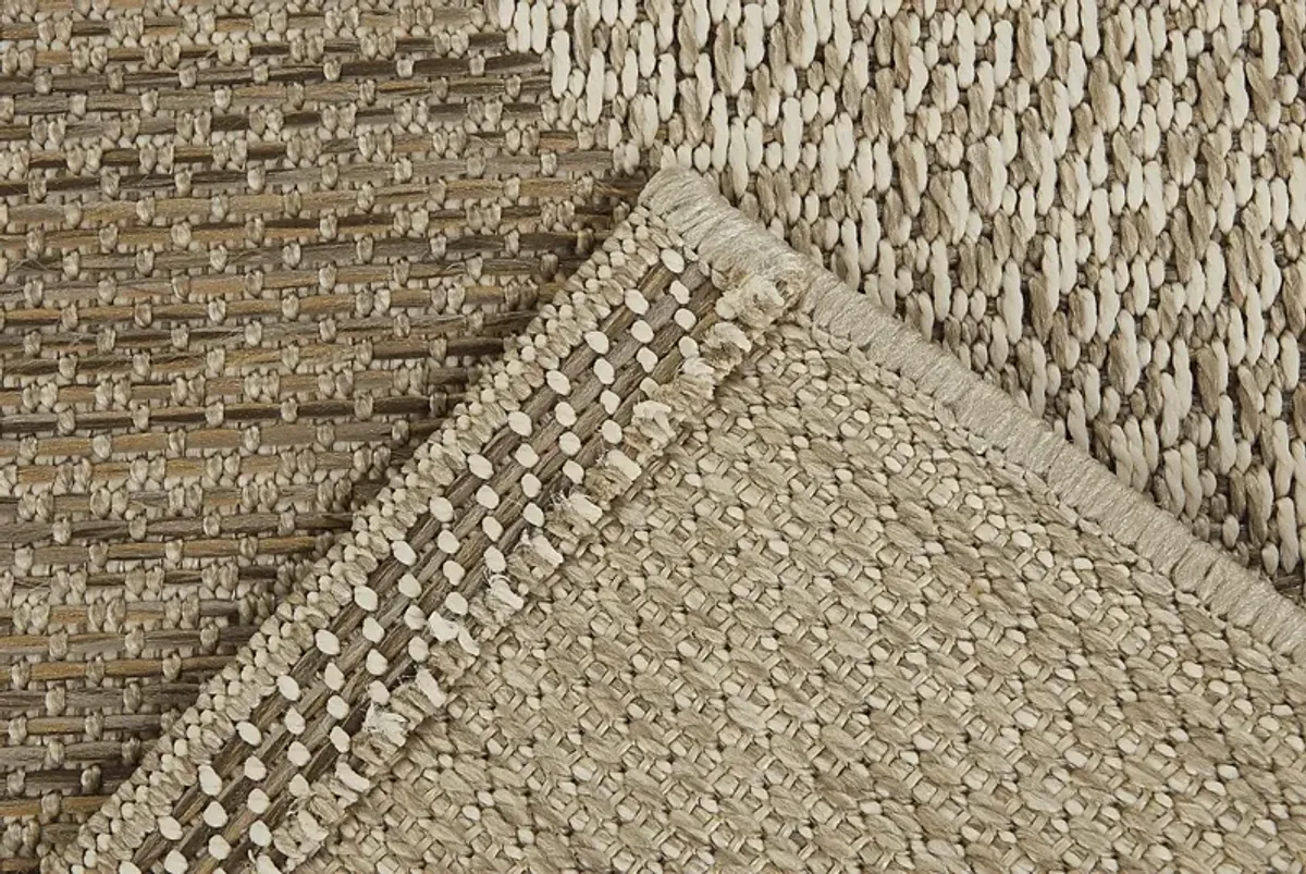 Monaghan Brown 5'3 X 7' Indoor/Outdoor Rug