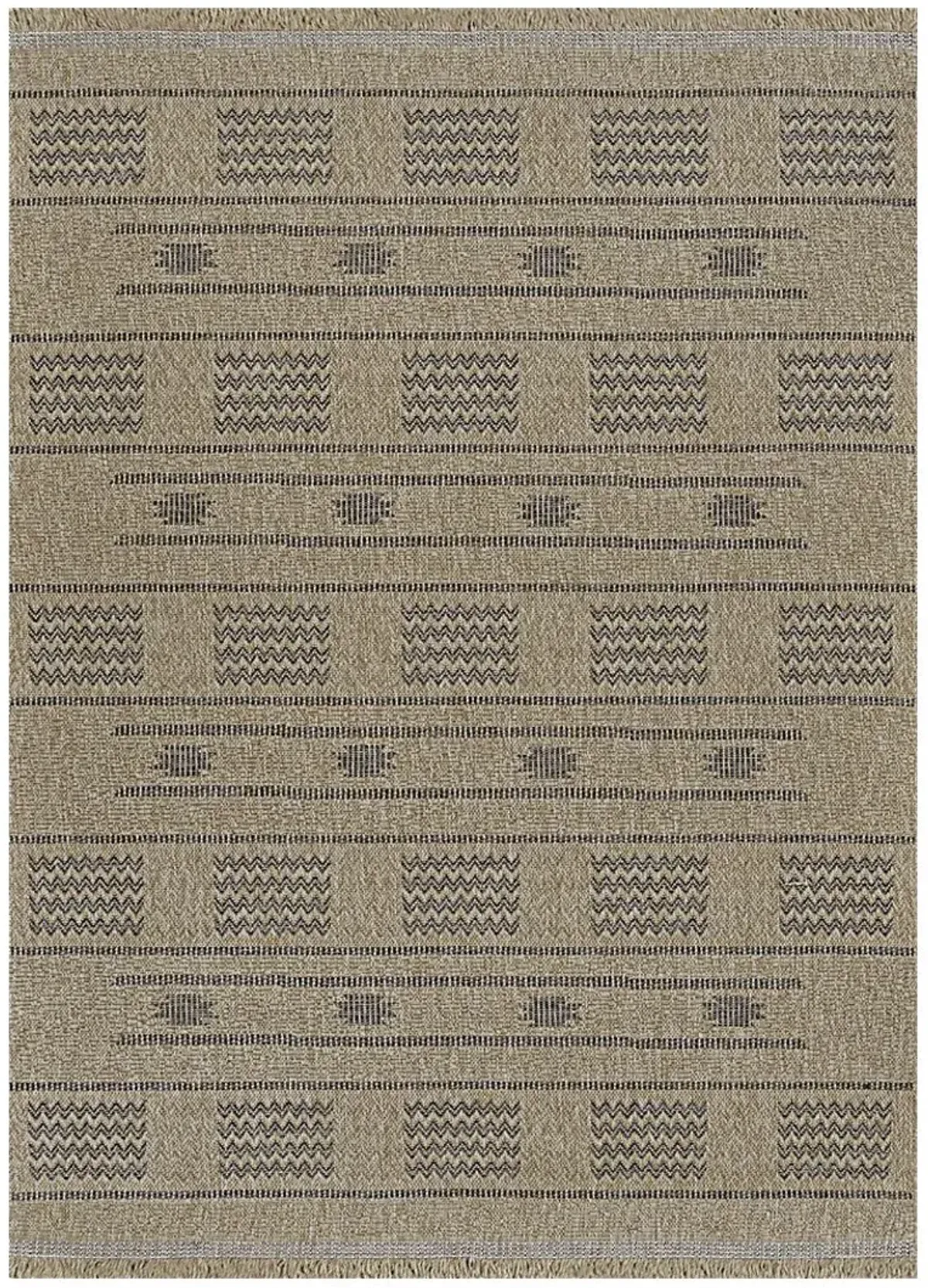 Brea Natural 5'3 x 7'6 Indoor/Outdoor Rug