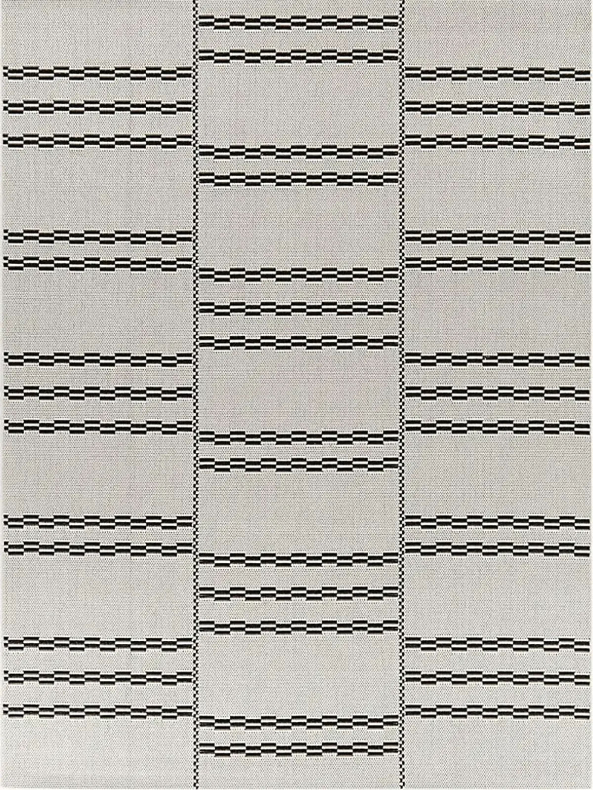 Midnight Mist White 5'3 x 7' Indoor/Outdoor Rug